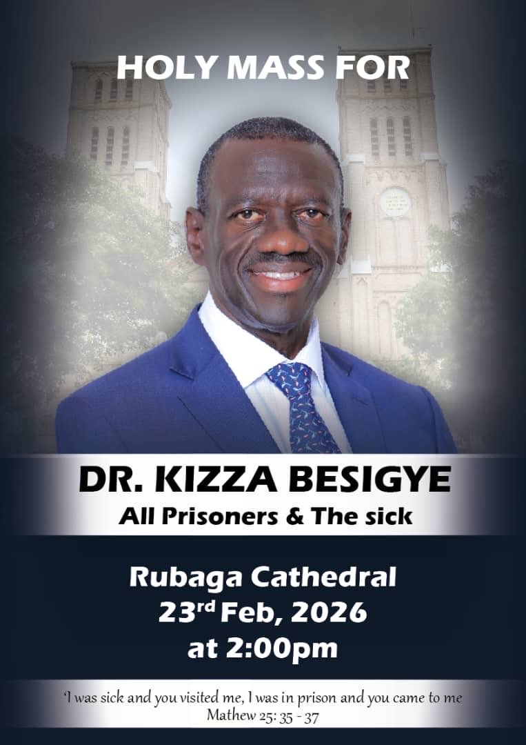 I encourage Ugandans of goodwill to attend this Holy Mass organised by Dr. Kizza Besigye's family at Lubaga Cathedral tomorrow, to pray for him and other prisoners of conscience. Dr. Besigye remains under unjustified detention for over a year now - prevented from accessing