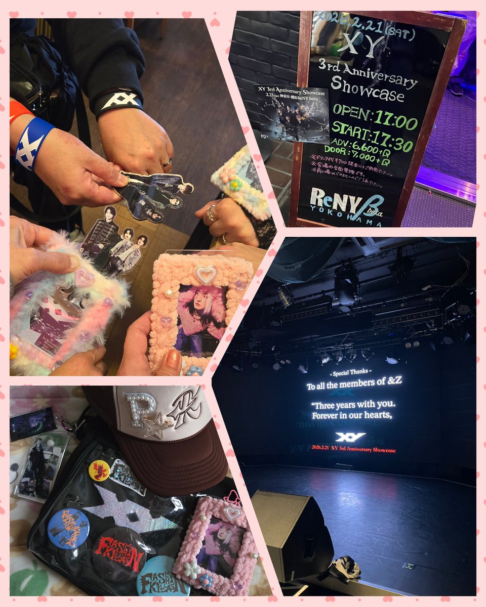 a1107r0402n0517's tweet image. 久しぶりぶりのXYライブ🎵
あたしたちの聖地的なReNYβ🥰
大好きな&amp;amp;Z仲間とオソロのトレカケースを作って✨🎁✨
幸せなことに1部2部とも最前列で観れたXYは、本当にパフォーマンスが良くなってて大好きなPちゃんは最高に可愛くて、かっこよかった！3周年おめでとう🎊
#XY_3rdAnniversary 
#XY #Pstar
