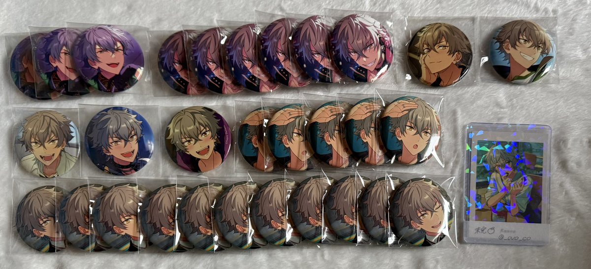 譲渡 買取】あんスタ 大神晃牙 いつぬい おかおBIGショルダー 缶バッジ