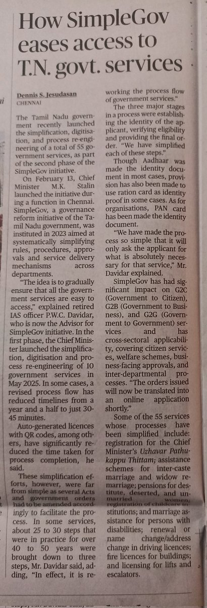 satishnagarajan's tweet photo. #SimpleGov initiative ease to access Tamilnadu Government services https://t.co/cf1wkhEr0Z