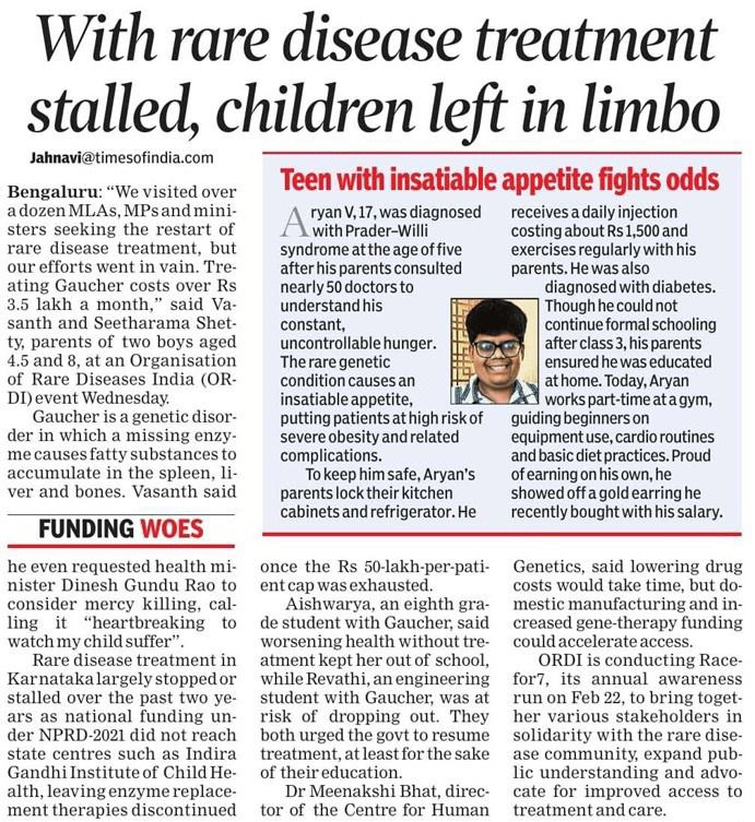 IPWSA_'s tweet photo. Our hero, Aryan got featured in @timesofindia  for #RareDisease awareness month 
@rarediseaseday 
#PraderWilliSyndrome https://t.co/l5HSj9T7BW