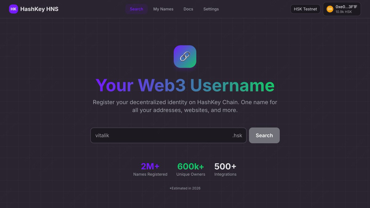 HashKey Name Service tweet media