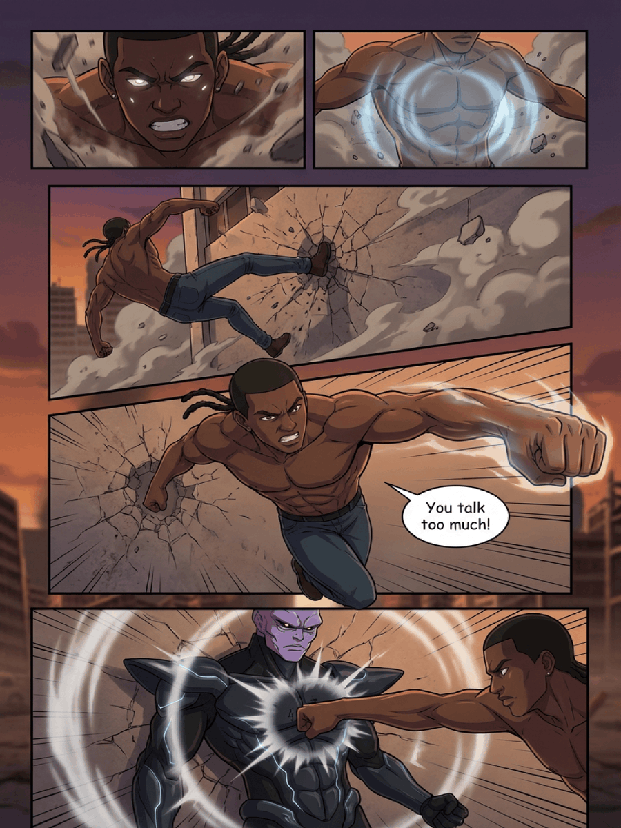 Megalion_ent's tweet photo. This is a test of how Seedance 2.0 handles a comic page! You will be able to make your own 10-15 page comics soon when I release Dreambook AI.

The perfect pipeline to turn your scripts into comic then animation with Seedance and other AIs. 

All other systems are complicated and require a lot of manual labor. This system will require about 6 clicks!

Hit follow to be notified of the release 🤙🏿