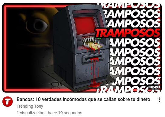 trending_tony's tweet photo. Imagina que depositas 1.000 euros en tu banco

¿Sabías que el banco sólo está obligado a guardar 10 euros y que usa el resto de tu dinero para enriquecerse?

Acabo de publicar un vídeo con datos que TODOS deberíamos saber sobre cómo funcionan los bancos https://t.co/WQiEnqOQ7K