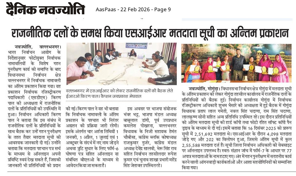 District Election Officer, Udaipur tweet media