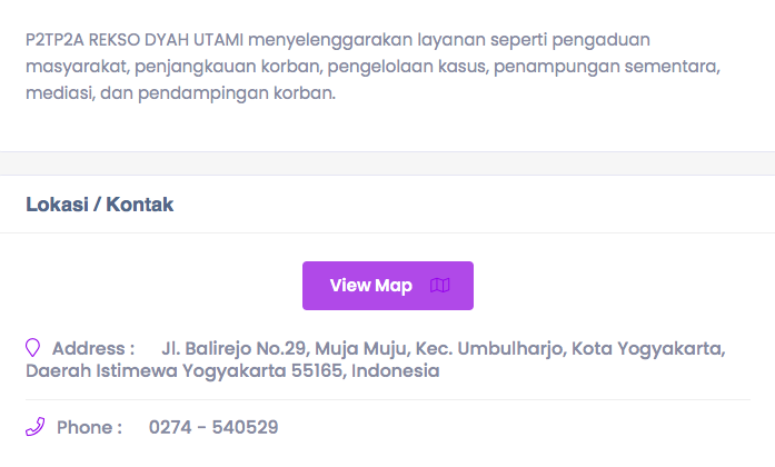 SistersInDanger's tweet photo. YOGYAKARTA

Jangan biarkan kekerasan berlanjut! Bagi perempuan &amp; anak yang jadi korban, hubungi lembaga2 yang bisa bantu &amp; dampingi di bawah ini 👇

Provinsi lain cek di: https://t.co/5l411IL8R6 @carilayanan. Bantu RT/like ya, makasih 🙏💜 https://t.co/whWWUvNZXN