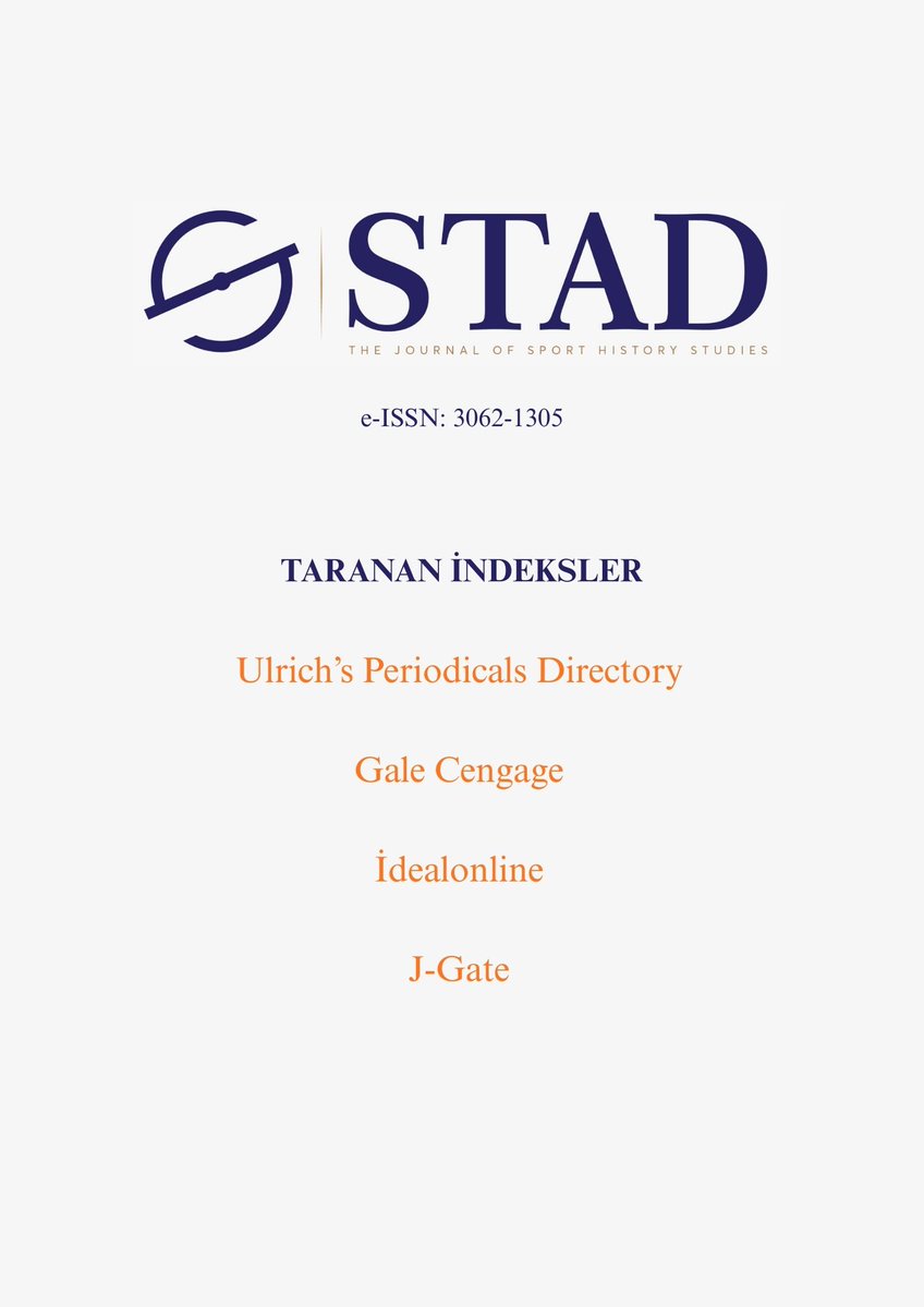 Spor Tarihi Araştırmaları /Sport History Journal tweet media
