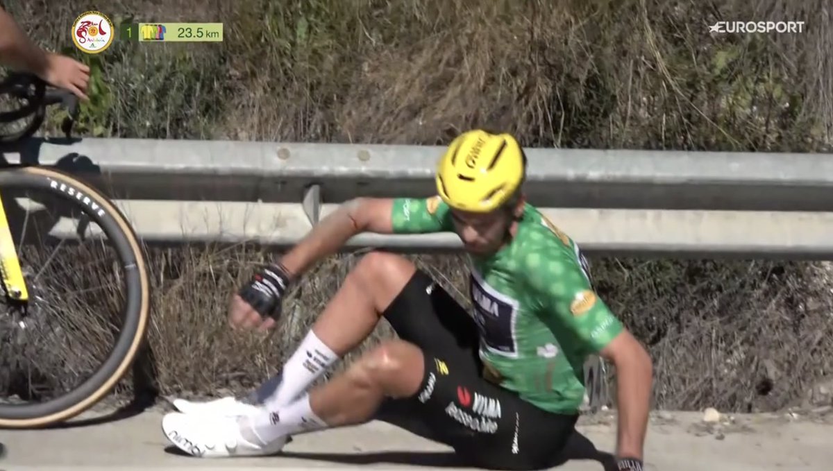 LosBrolin's tweet image. Laporte mega unlucky, DNF from what looked like a possible stage win battle/nice final GC 🫤 #72RdS