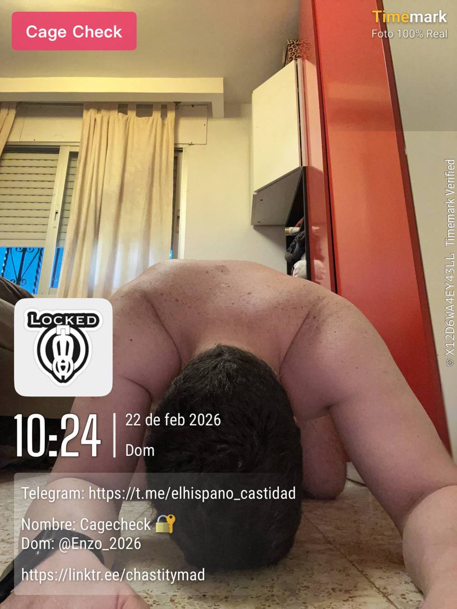 Enzo_2026's tweet photo. New Sunday #cagecheck for my good pig @3z_boson
#chastity #chastitycage #chastitysub #chastitypig #chastitycontrol #cagecheck #cagecontrol #ForbiddenFebruary https://t.co/62i9txGkPE
