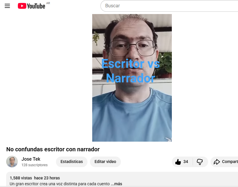 JAT_writer's tweet photo. LO LOGRÉ.
Empecé el 31/10/2024 con mi primer video como #YouTuber  y desde ese día no bajé los brazos. 
Y ayer, en solo 24 horas, pasó: un short llegó a casi 1.600 vistas.
Estoy MUY #feliz.
No es fama. No es plata. Es solo #trascender. https://t.co/mEtiEybhZ8