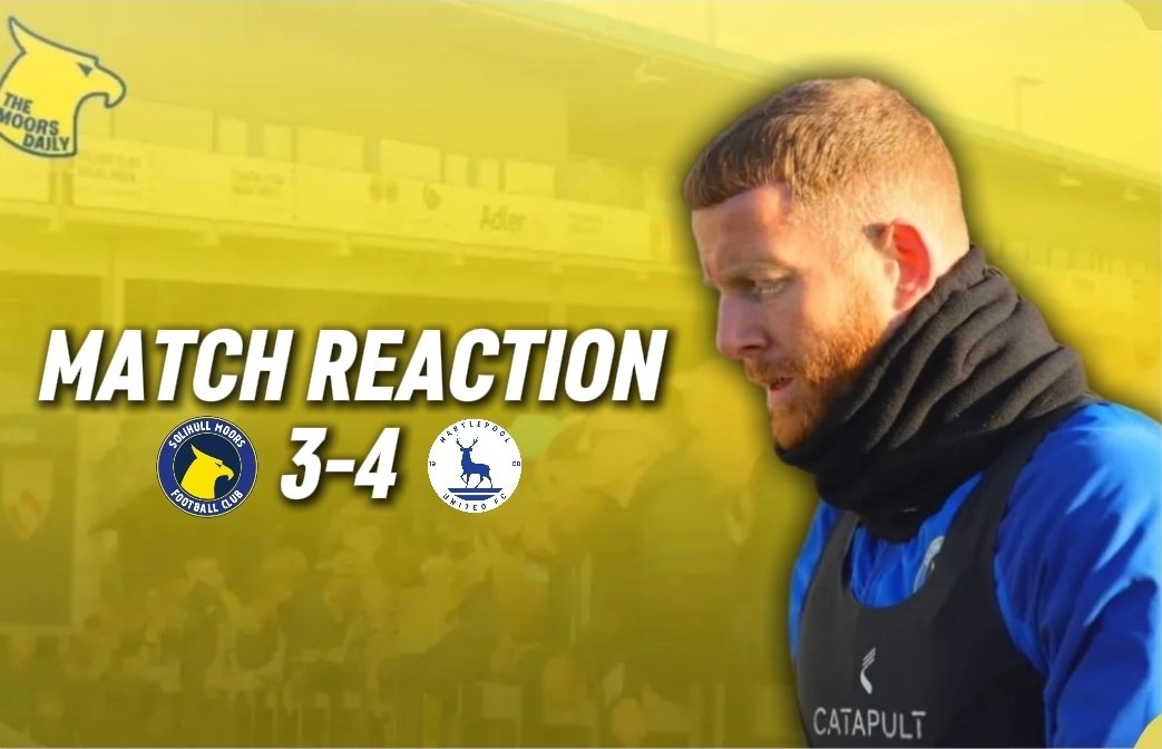 🎙 || New youtube video out. Match Reaction Solihull Moors 3 - 4 Hartlepool || 🟡🔵

youtu.be/H1GF7Klp2gY?si…