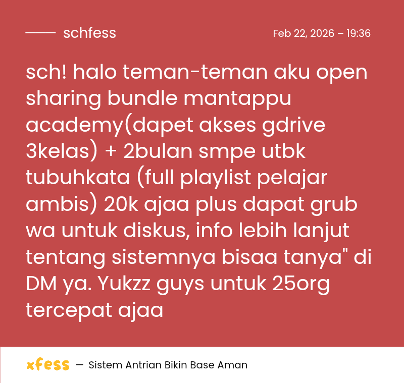 Schoolfess tweet media