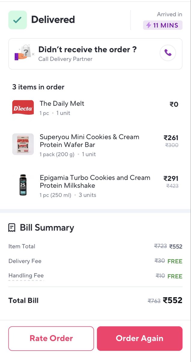 Naf_Syed's tweet photo. @ZeptoNow @zeptocares didn’t even receive the order, just marked as delivered 😂😂😂 honestly I don’t even know what to say at this point, I’m not angry just disappointed, and I was planning to order something to break the fast, thank God opted for COD https://t.co/mGyXXxYwSs