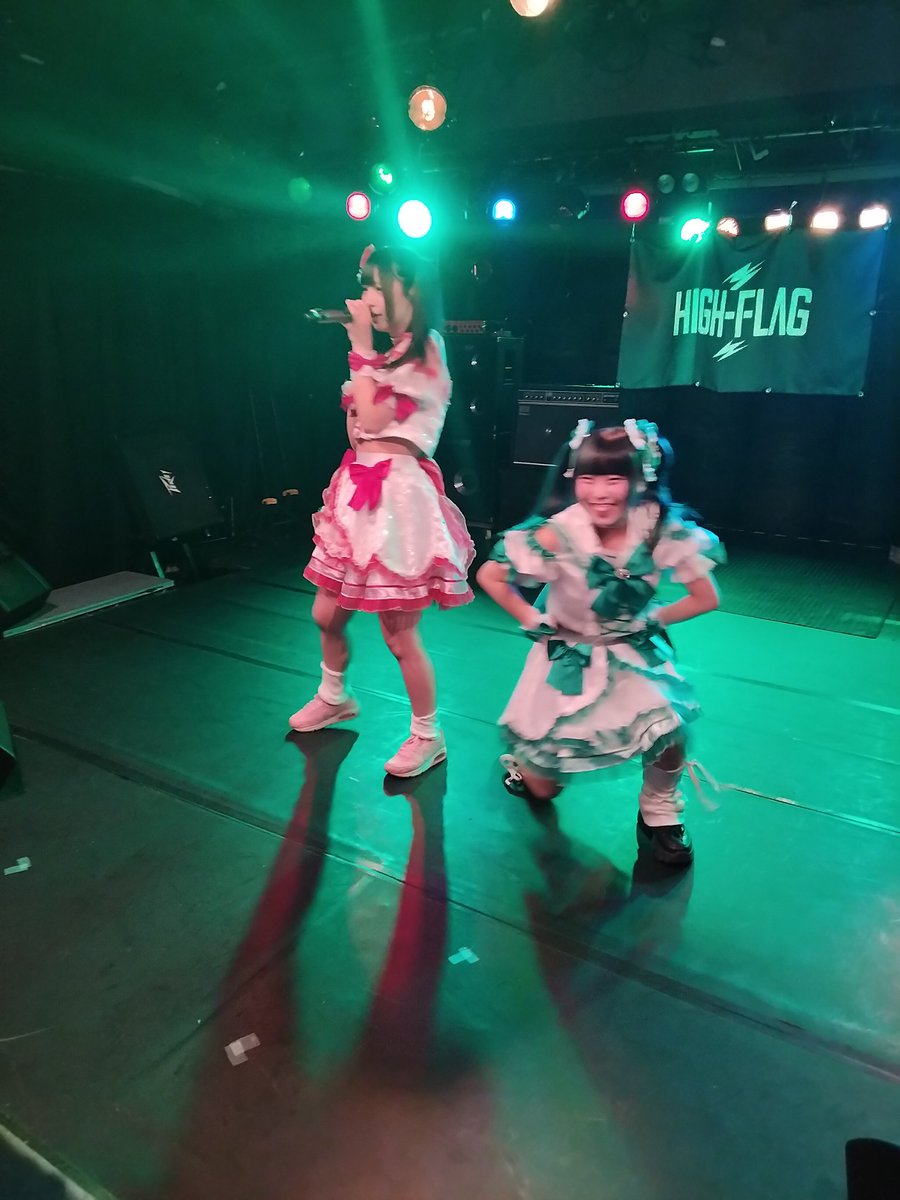 tamagofutatabi's tweet photo. #岡山ライブハウスARK
#HIGHFLAG
#紅葉学院
#うゆは牛乳
#最終兵器がる
メンバーが都合でこれない中で２人でよくがんばりました。 https://t.co/6IwuIdc68n