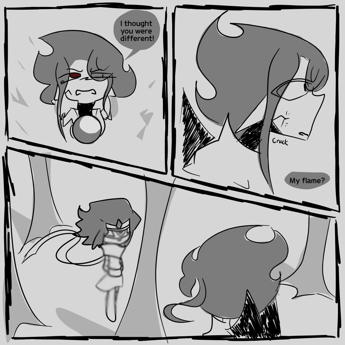 GalaxiaSerene's tweet image. Congratulations twitter, you get the more revised version of the same comic I posted to tiktok ^^

Man I just love angst

[1/2]
#ashraven #lordofash #nightraven