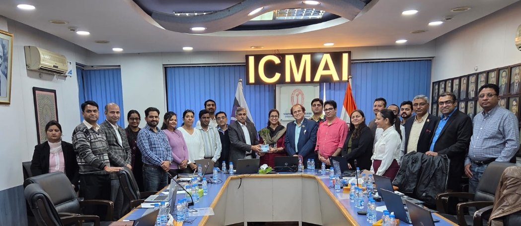 navneetic's tweet photo. #ArtificialIntelligence #costing
The 5-day AI Pravesh workshop organized by ICMAI concluded today.
After a long break from structured learning, it was refreshing to revisit classroom sessions and gain hands-on exposure to AI tools. The workshop was highly beneficial for CMAs https://t.co/PGcaaeTpv0
