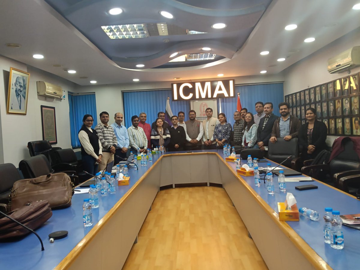 navneetic's tweet photo. #ArtificialIntelligence #costing
The 5-day AI Pravesh workshop organized by ICMAI concluded today.
After a long break from structured learning, it was refreshing to revisit classroom sessions and gain hands-on exposure to AI tools. The workshop was highly beneficial for CMAs https://t.co/PGcaaeTpv0