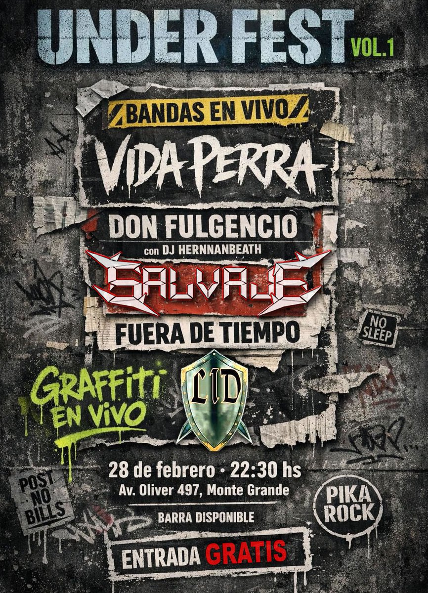 SalvajeMetal's tweet photo. No se lo piedan , la entrada es Gratis!!
⬇️⬇️⬇️▶️⬇️⬇️⬇️
YouTube :SALVAJE HEAVY METAL 📌
Facebook: Salvaje 📌
Instagram: salvaje.heavymetal 📌
X: SalvajeMetal📌
Tiktok: Salvaje_heavymetal📌
#salvajeheavymetal #salvaje #heavymetal #heavymetalargentino #heavymetalenespañol https://t.co/UzEE3liv9z
