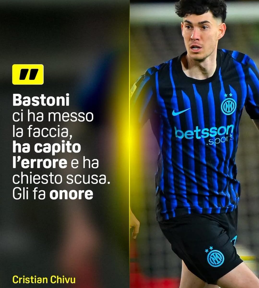 GiuseLatorraca2's tweet photo. Non ha chiesto scusa.. Ha farfugliato qualcosa dettata dalla società. Non ha mai detto la parola 'scusa'. È cmq non sarebbe bastata. Ipocrita e scorretto. #bastoni #chivu #Cartonese https://t.co/OztxEIrAiI