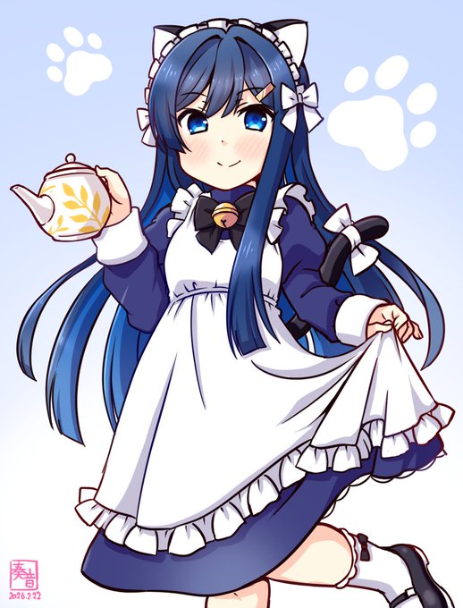 ネコミミメイドばみちゃん! 青春とは、にゃんにゃんすることと見つけたり #猫の日 #双葉湊音