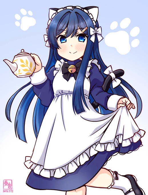 ネコミミメイドばみちゃん! 青春とは、にゃんにゃんすることと見つけたり #猫の日 #双葉湊音