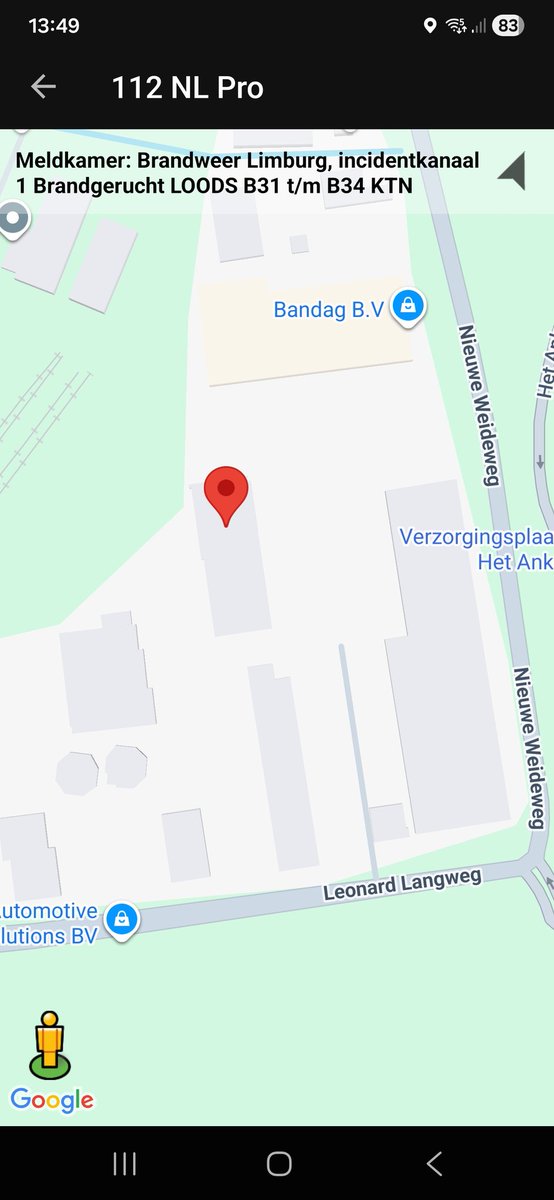 Brandgerucht Inzet Brandweer