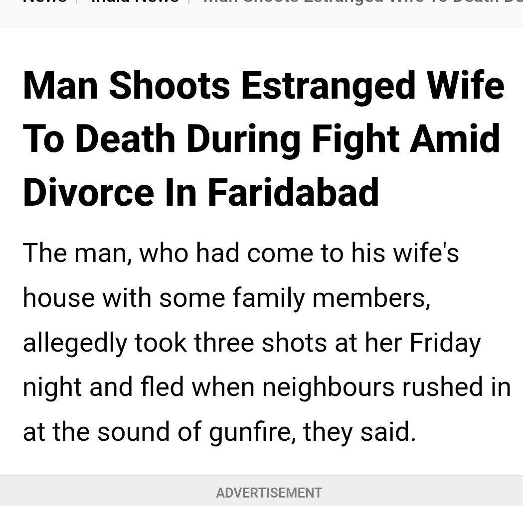 imra_mra's tweet photo. The laws in this country have been framed in such a way that men are left with no other option. Divorce is not easily granted to men here, and in their divorce petitions, some women make such cheap, filthy, false, and baseless allegations that any self-respecting man’s blood would boil. 

In this case, the woman is dead, the husband has become a murderer, and the lives of two children have been ruined.

Thanks to those who make the laws of this country.

Vishwaguru Bharat.

@rashtrapatibhvn

https://t.co/UPDWk6bRbj