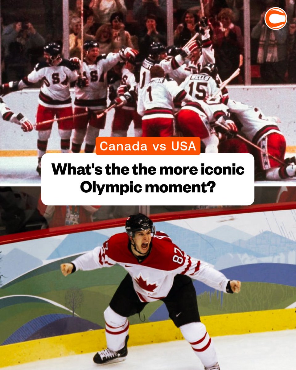 Covers's tweet photo. 1980 “Miracle on Ice” 🇺🇸
or
Sidney Crosby’s 2010 Golden Goal 🇨🇦

What's the more iconic moment? 🤔 https://t.co/a0YUO6jEyQ