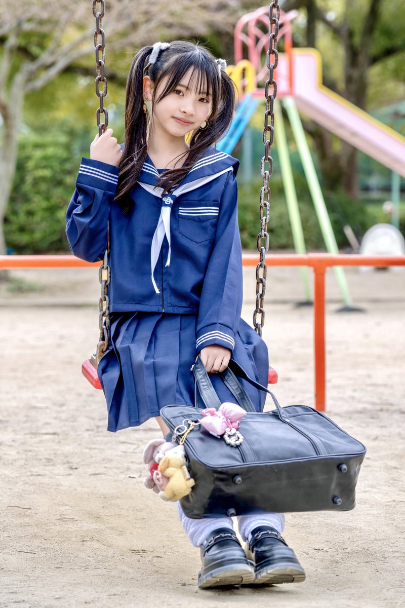 ゆづなぁん 2026年2月 広島市内公園 セーラー服 #ゆづ #ゆづなぁん
