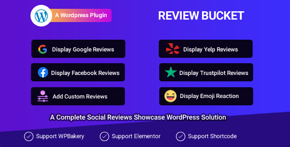 wpbucket's tweet image. Show real customer reviews, emoji reactions, rich snippets, and video testimonials with ReviewBucket. Turn trust into conversions 🚀

Get Now: codecanyon.net/item/reviewbuc…

#ReviewBucket #WordPressPlugin #CustomerReviews #SocialProof #BusinessGrowth