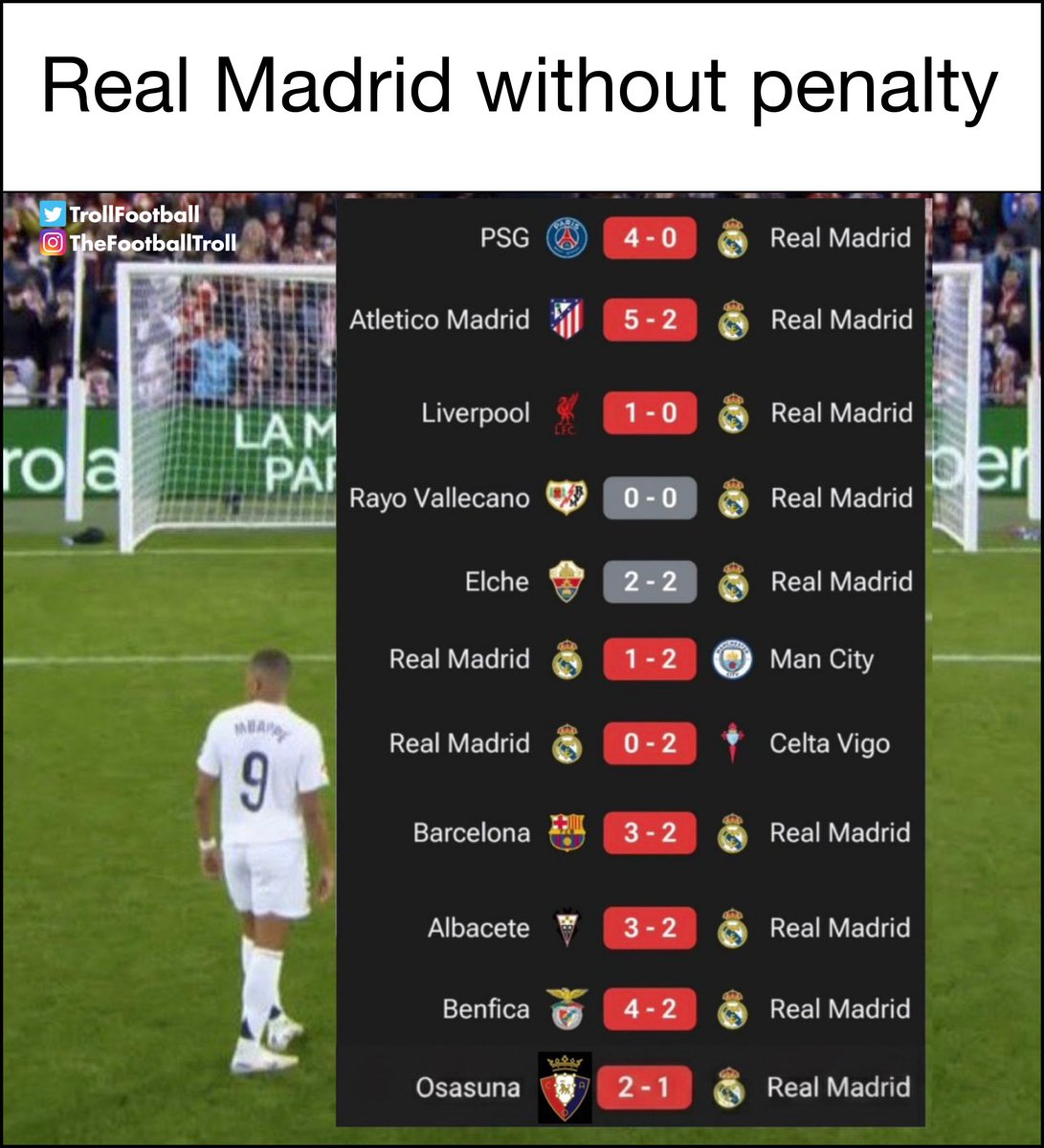 TrollFootball's tweet image. no penalty no party