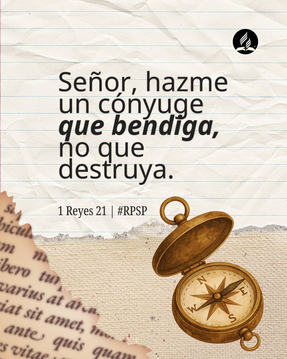 Acab y Jezabel se alentaban uno al otro, pero para lo malo. El matrimonio debería de sacar lo mejor de nosotros, no lo peor. Hoy pide a Dios ser una bendición para tu pareja. #RPSP