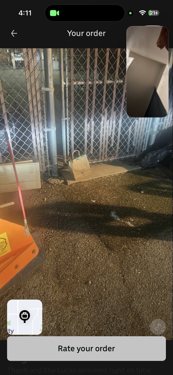 blaznazyn's tweet photo. @Uber_Support they left my Starbucks in a field and now I’m locked out of my account trying to figure out how to contact customer support!!! Help please!!! https://t.co/6fkpUdnr38