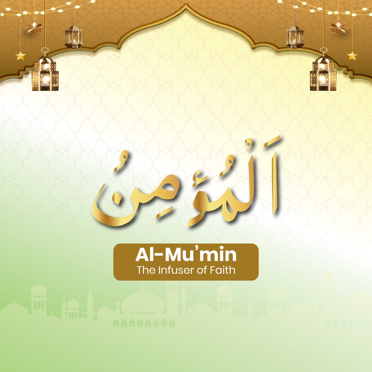 UKIMofficial's tweet image. Al-Mu’min – 
The Granter of Security
Allah grants safety, faith, and reassurance to His servants.

In moments of uncertainty, remember that true security lies with Him.
✨ Reflect today: Strengthen your iman through trust and gratitude.

#AsmaulHusna #UKIM #AlMumin #Faith
