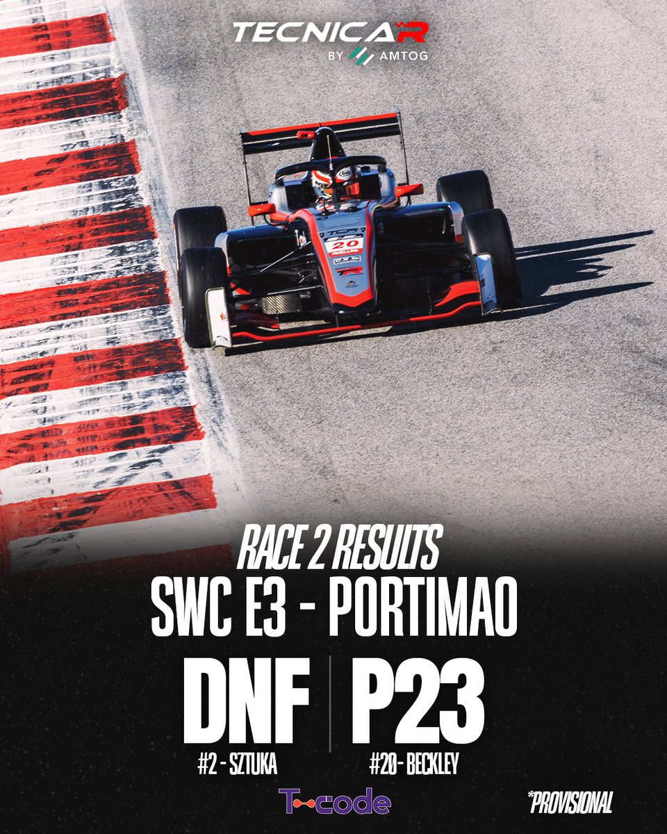 In Eurocup-3, Qualifying made our life's a bit harder. Despite that, both Sztuka and "Benji" Beckley battled hard through the competition. 

#E3 #E4 #Eurocup3 #Eurocup4 #F4Spain #SpanishWinterChampionship #TecnicarByAMTOG #TCode #RoadToF1 #SingleSeaters #WeLiveForRacing