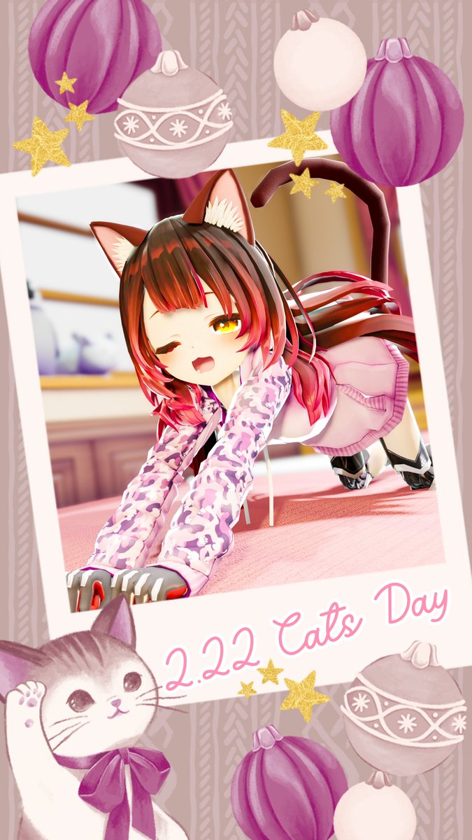 ロボ子さん🤖「んにゃあぁぁ〜。。。」 今日は猫の日なんだね〜！ て