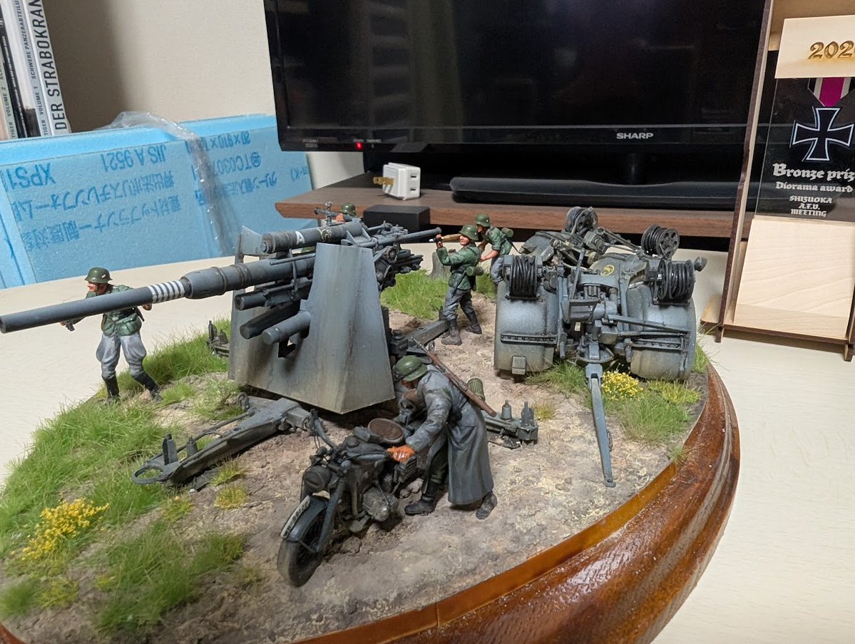 本日開催された、静岡AFVの会にてジオラマ賞銅賞をいただきました