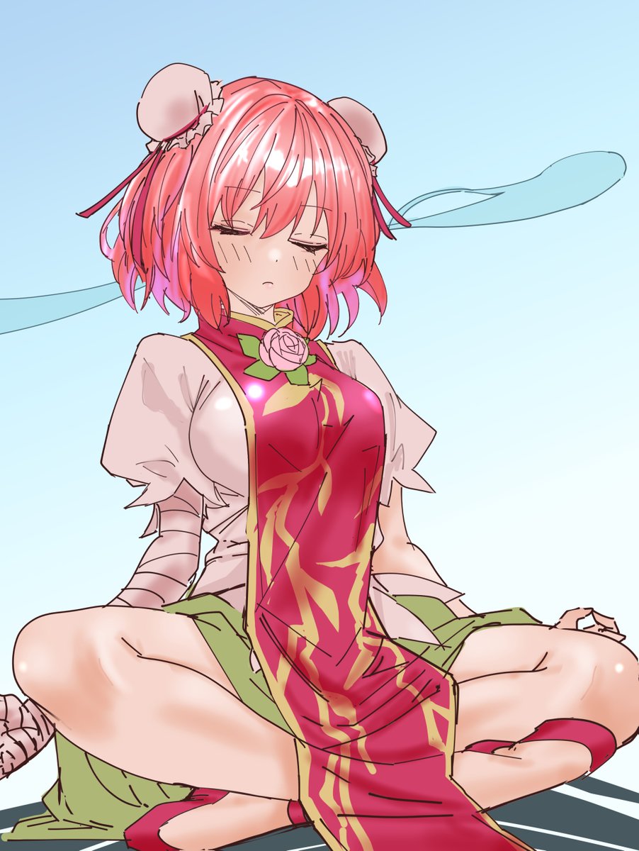 華扇さま 瞑想中 

なおこの後 