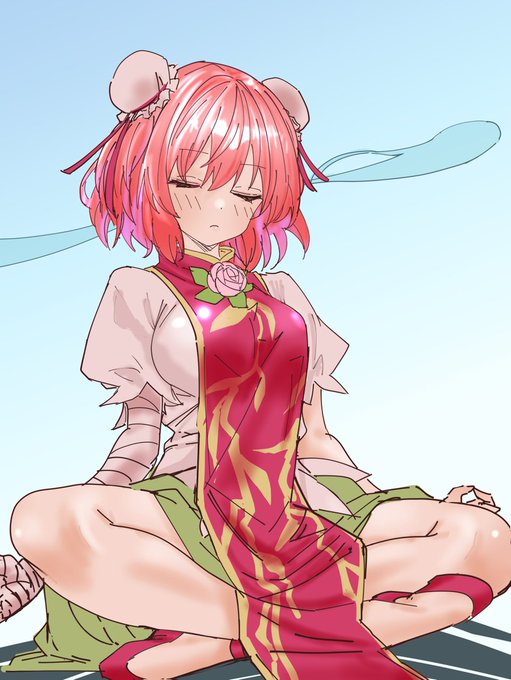 華扇さま 瞑想中 

なおこの後 