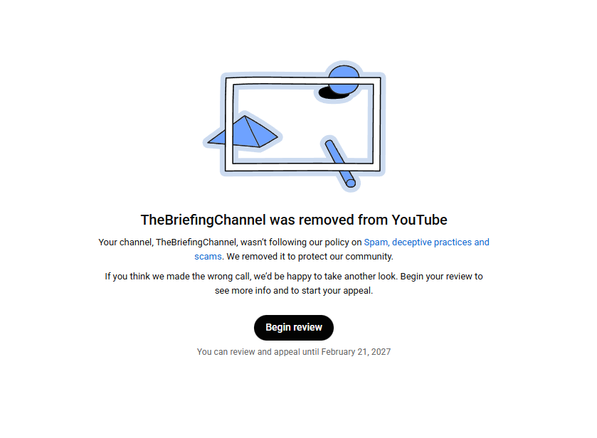 ytSamCarter's tweet image. YouTube made a villain.