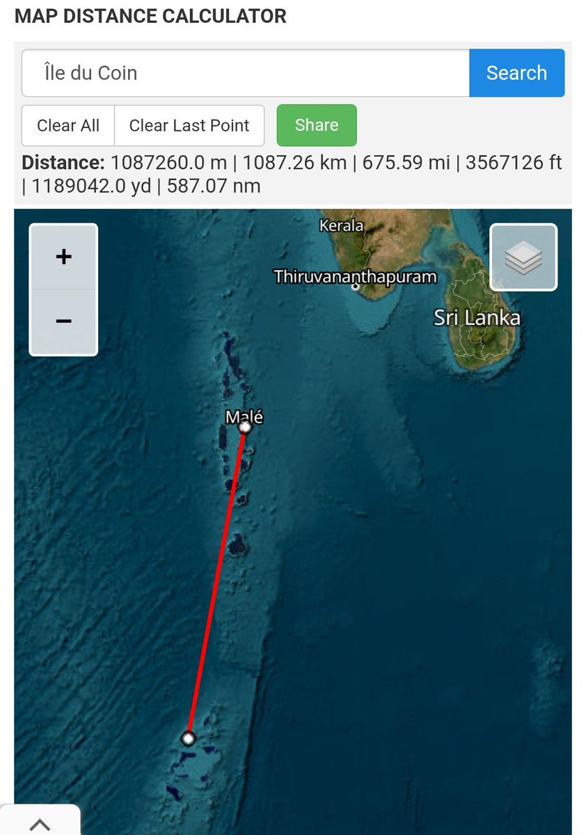 Farage Chagos story stinks! #FactChecked
1) it's 700 miles from Maldives not 300
2) 6 days sailing assuming 10 knots for 24 hours a day, not 1 day
3) if yacht departed Malé on Saturday he'd miss Thursday's #GortonAndDenton by-election
4) #AnywhereButClacton
HT <a href="/TheCraneReport/">The Crane Report </a>