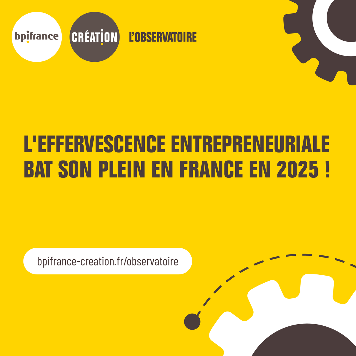 BpifranceCrea's tweet image. Découvrez les #chiffresclés, les tendances sectorielles et l’éclairage territorial des créations dentreprises en #2025 issus de l’#Observatoire de la #création d’entreprise !