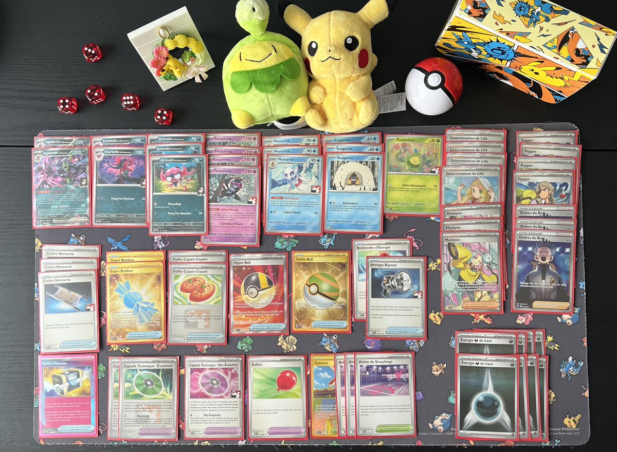CHALLENGE BFL 100% COMPLETED!!!! 🤩🤩🤩 

I can’t believe it… For the first time ever, I complete my bfl in locals. Went 3-1 yesterday with Grim. Fun deck with Budew and Munki business. I’m so proud. Season goals done for a long time but try to reach 100CP now 😄 #PlayPokemon