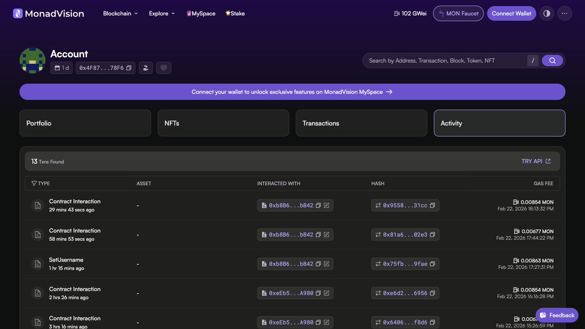 AyushWebDev14's tweet photo. We built ProofPulse on @monad — a portable, weighted on-chain reputation layer for Web3 builders ⚡

Frontend-only log indexing. No backend. Fully verifiable.
Trust, stored on-chain.

��� Live: https://t.co/aWtolkMUMD
💻 GitHub: https://t.co/3YViq6aesY

#monad @geeky_kartikey https://t.co/Sjv5KzpVbA