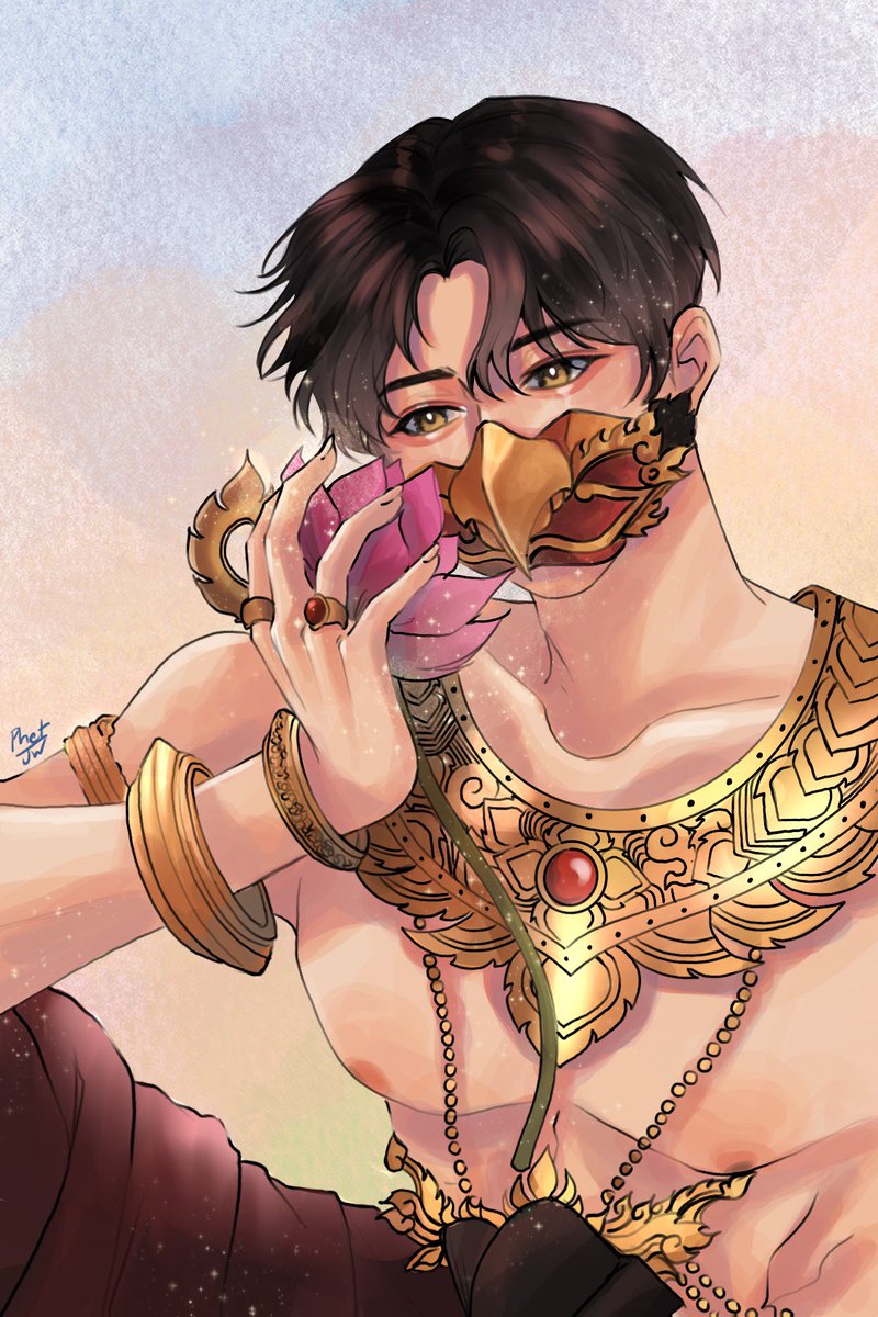 ท่านเป็นบัวตัวน้องเป็นภุมรา
เชยผกาโกสุมประทุมทอง

#อโยธยาเอยาวดี