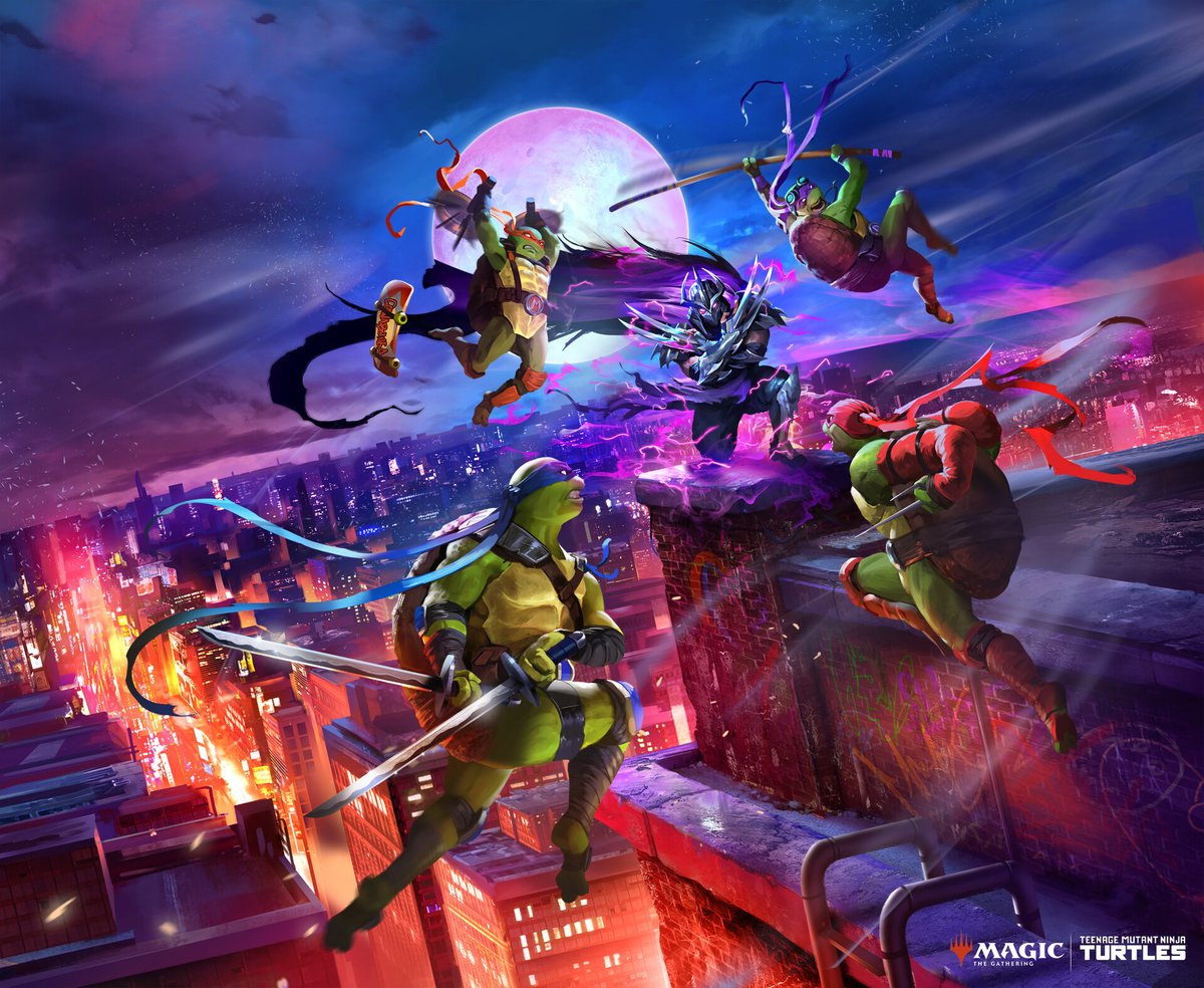 via Pedro Sena Magic: The Gathering x Teenage Mutant Ninja Turtles