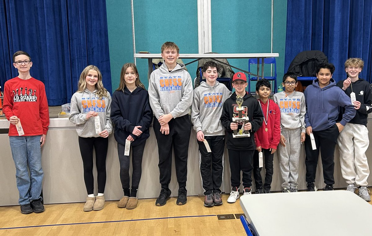 Hansen617's tweet photo. We came. We calculated. We conquered. ♟️🔥 3rd place + Board 9 champ, Akshaj. 🥉👑 Next up, STATE! @SD113A @AD_OQWarriors #sd113a https://t.co/Ouz9W7d1oM