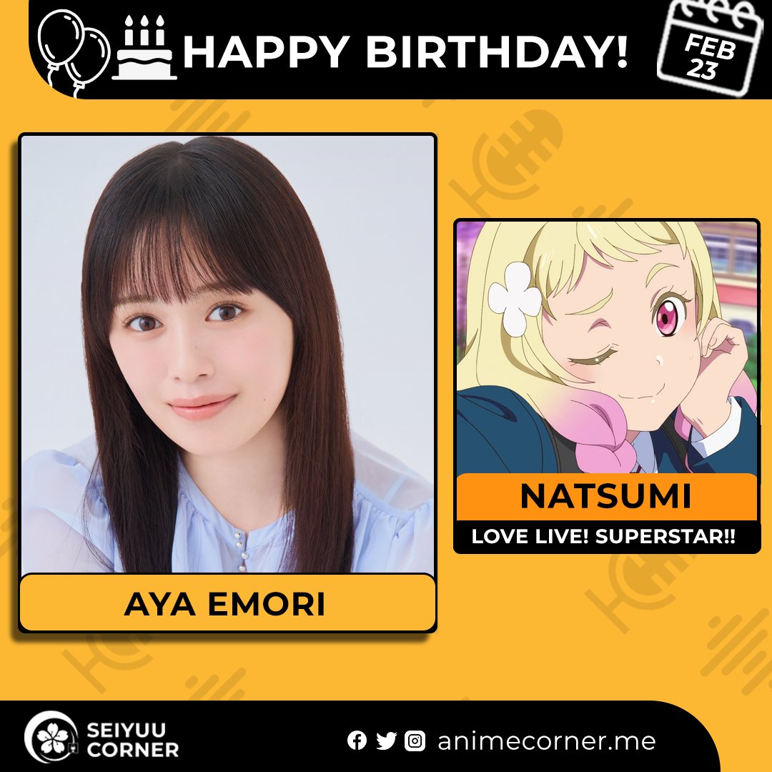 Happy birthday Aya Emori! 🎉 

Let's wish Emorin all the best <a href="/AyaEmori_BOX/">絵森彩</a> 

#AyaEmori #絵森彩 #絵森彩生誕祭2026