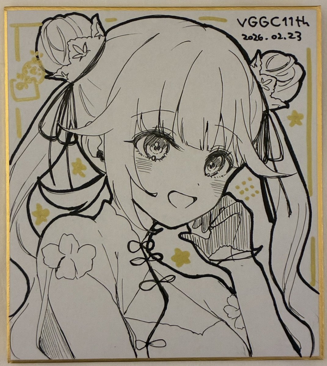 VGGC11thに持っていく色紙② しのみや エマちゃん ひなーの リサちゃん