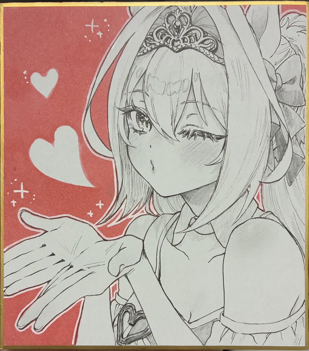 明日持っていく色紙です！！よろしくお願いします！！ あと当日スケブ